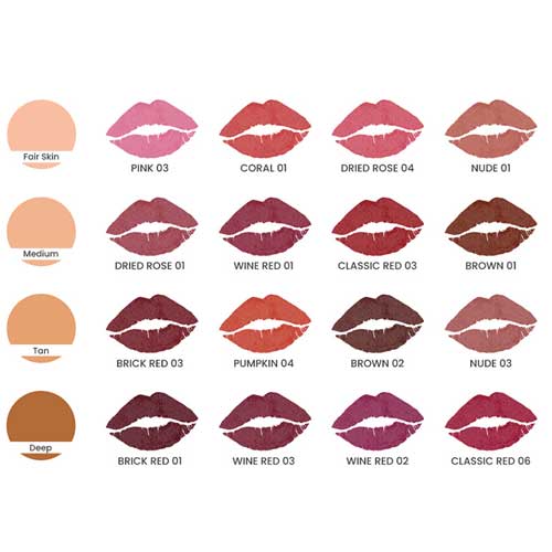 توجه به نوع پوست و انتخاب رژ لب