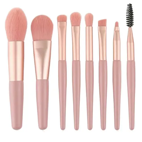 brush set t1 7 pcs with bag ست براش آرایشی مدل T1 مجموعه 7 عددی به همراه کیف