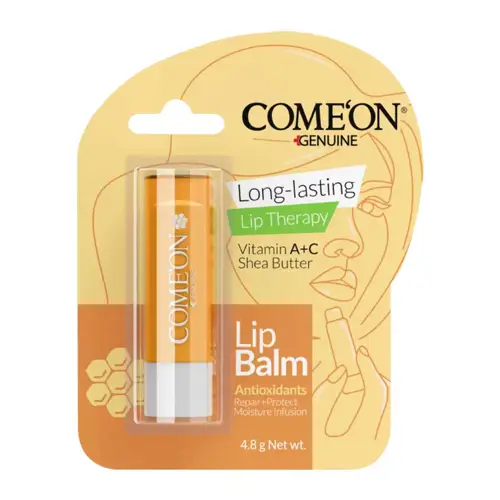 comeon honey lip balm بالم لب عسل کامان نرم و براق کننده