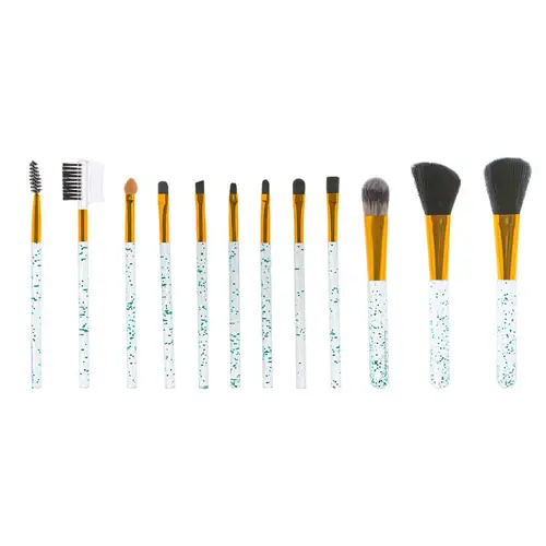 hudabeauty makeup brush ست براش 12 عددی آکواریومی مدل Huda Beauty رنگ رندوم