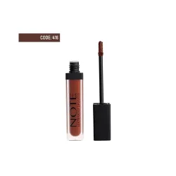 رژ لب مایع مات رنگ قهوه ای نوت 416 استاندارد وگان