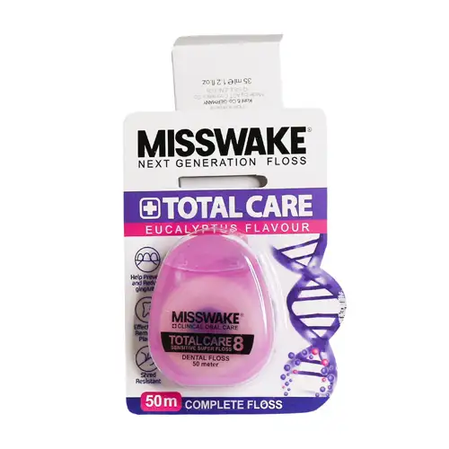 misswake total care 8 dental floss نخ دندان توتال کر 8 میسویک