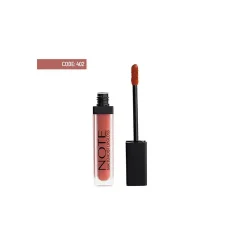رژ لب مایع مات رنگ صورتی نارنجی نوت 402 استاندارد وگان
