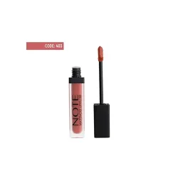 رژ لب مایع مات رنگ صورتی بنفش نوت 403 استاندارد وگان