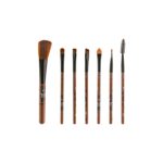 ست براش 7 عددی مدل Sweet Girls رنگ قهوه ای