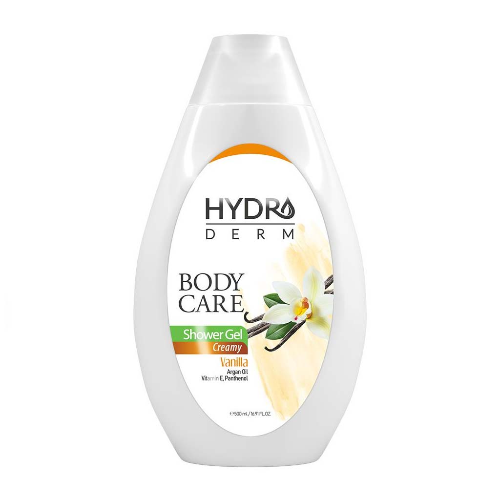 شامپو-بدن-کرمی-هیدرودرم-رایحه-وانيل-و-آرگان-500ml شامپو بدن کرمی هیدرودرم رایحه وانيل و آرگان 500ml