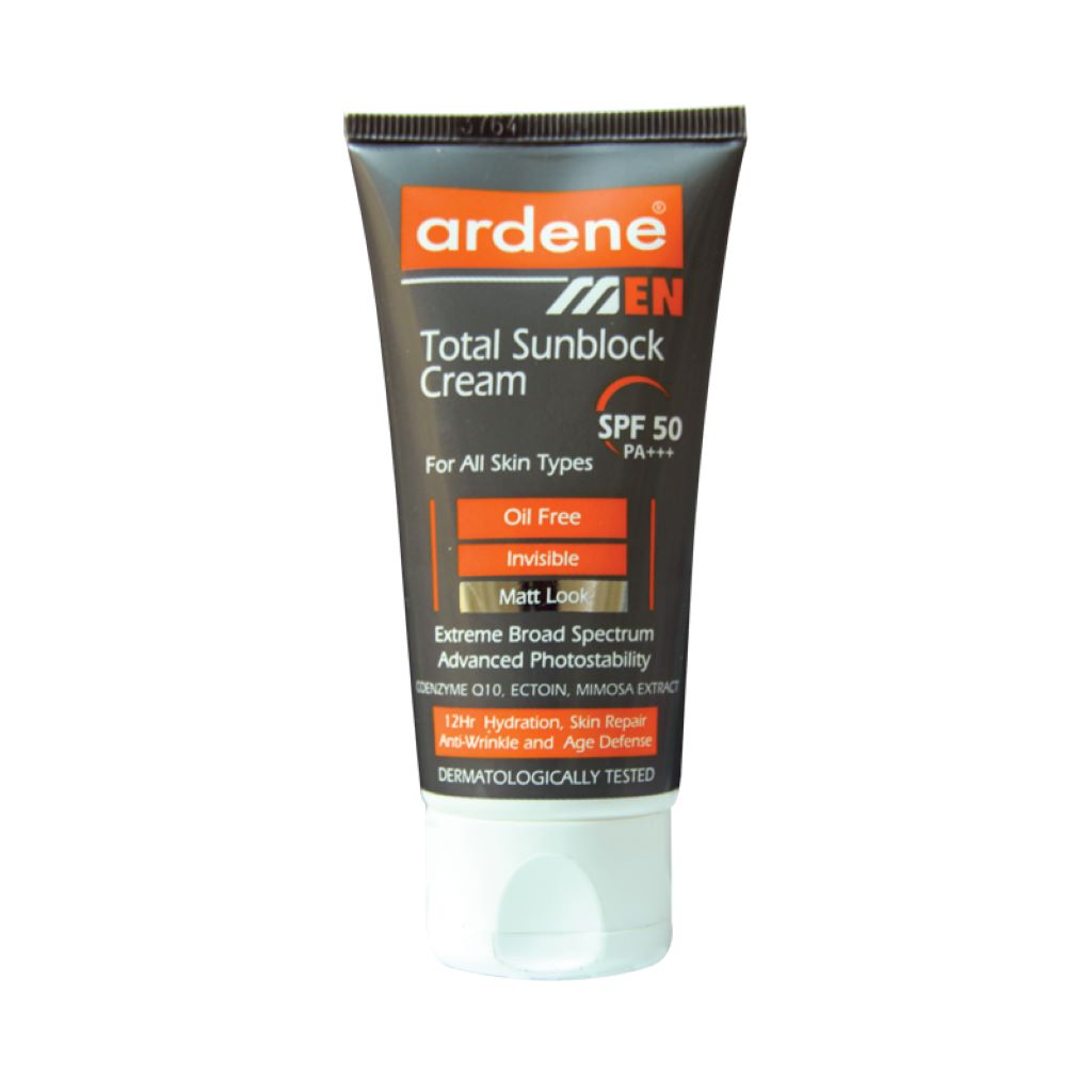 بدو رژ-کرم ضدآفتاب آردن بی رنگ SPF50 مدل Total Sun Block آقایان کرم ضدآفتاب آردن بی رنگ SPF50 مدل Total Sun Block آقایان