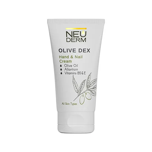 Neuderm olive dex hand and nail cream کرم تیوپی دست و ناخن نئودرم Olive Dex حجم 50ml