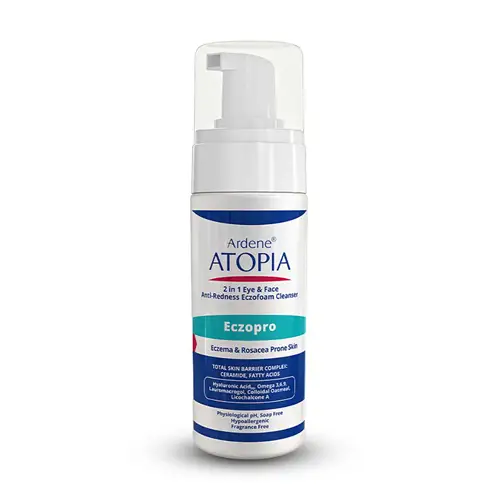 ardene atopia eczopro cleanser 150ml فوم شوینده و پاک کننده ملایم صورت و اطراف چشم آردن آتوپیا 150ml