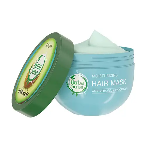 ardene herba sense hair mask aloevera gel and avocado oil 250g ماسک مو کراتینه آردن هرباسنس موی خشک و دارای موخوره 250g