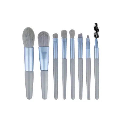brush set m2 8pc blue color ست برس آرایشی مدل M2 مجموعه 8 عددی متفرقه رنگ آبی
