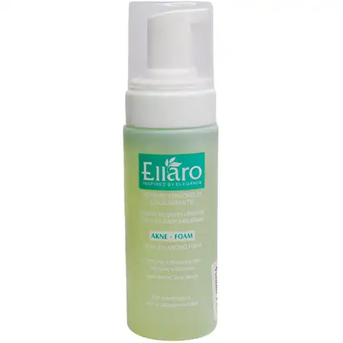 ellaro-akne-foam-fresh-balancing-foam-150ml فوم شستشوی صورت فرش بالانسینگ آکنه فوم الارو 150ml
