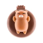 برس مو گرد فانتزی آینه دار طرح رندوم