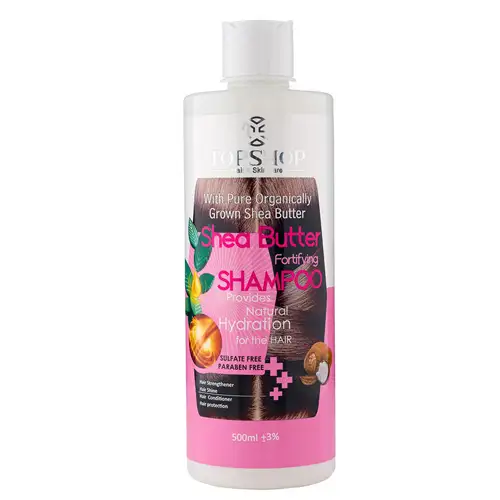 topshop sheabutter hair strengthening shampoo شامپو تقویت کننده مو شی باتر تاپ شاپ 500ml