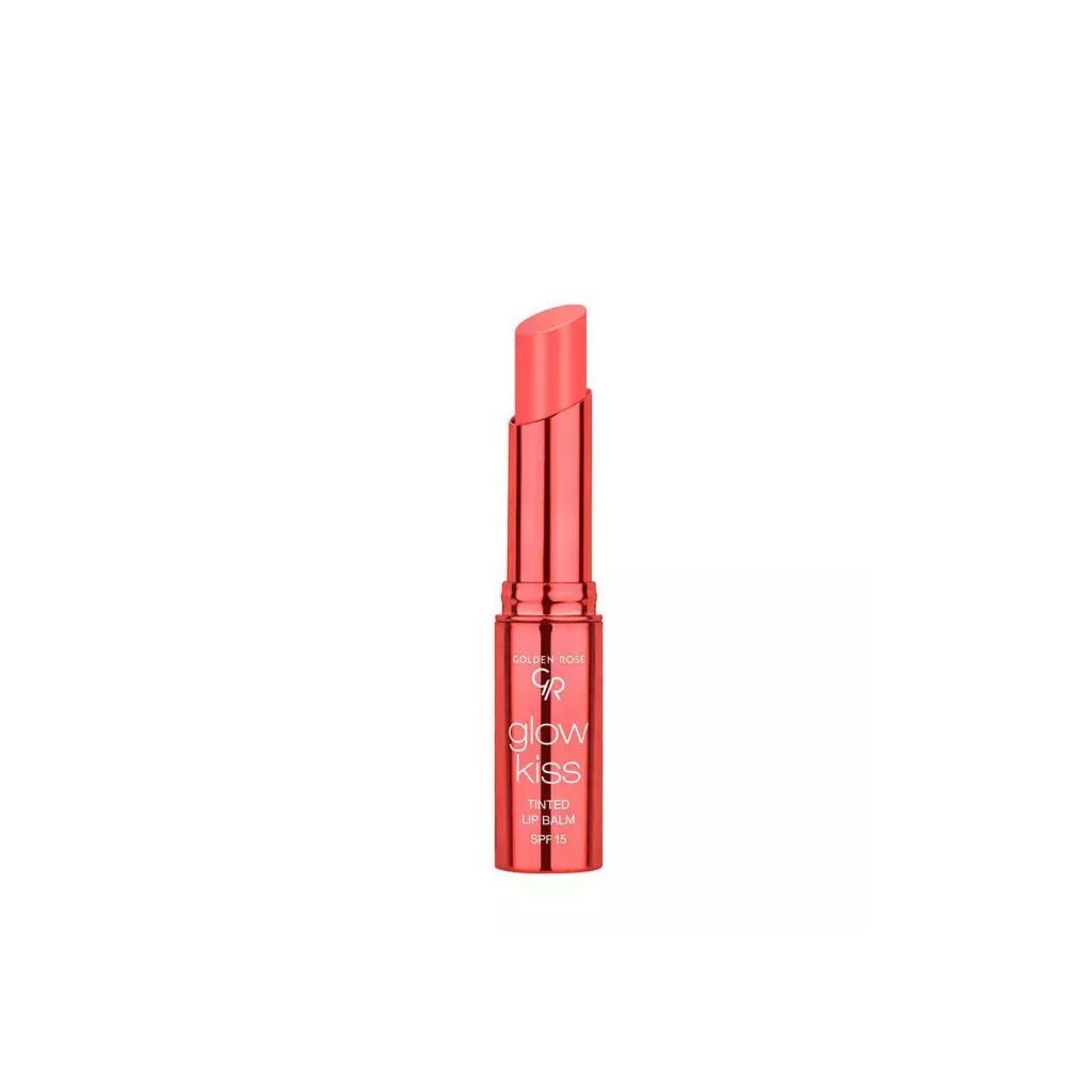 تینت بالم لب رنگی SPF15 گلدن رز Glow Kiss رنگ Cherry Juice شماره 05 بالم لب رنگی SPF 15 گلدن رز Glow Kiss رنگ 04 Peach Shake