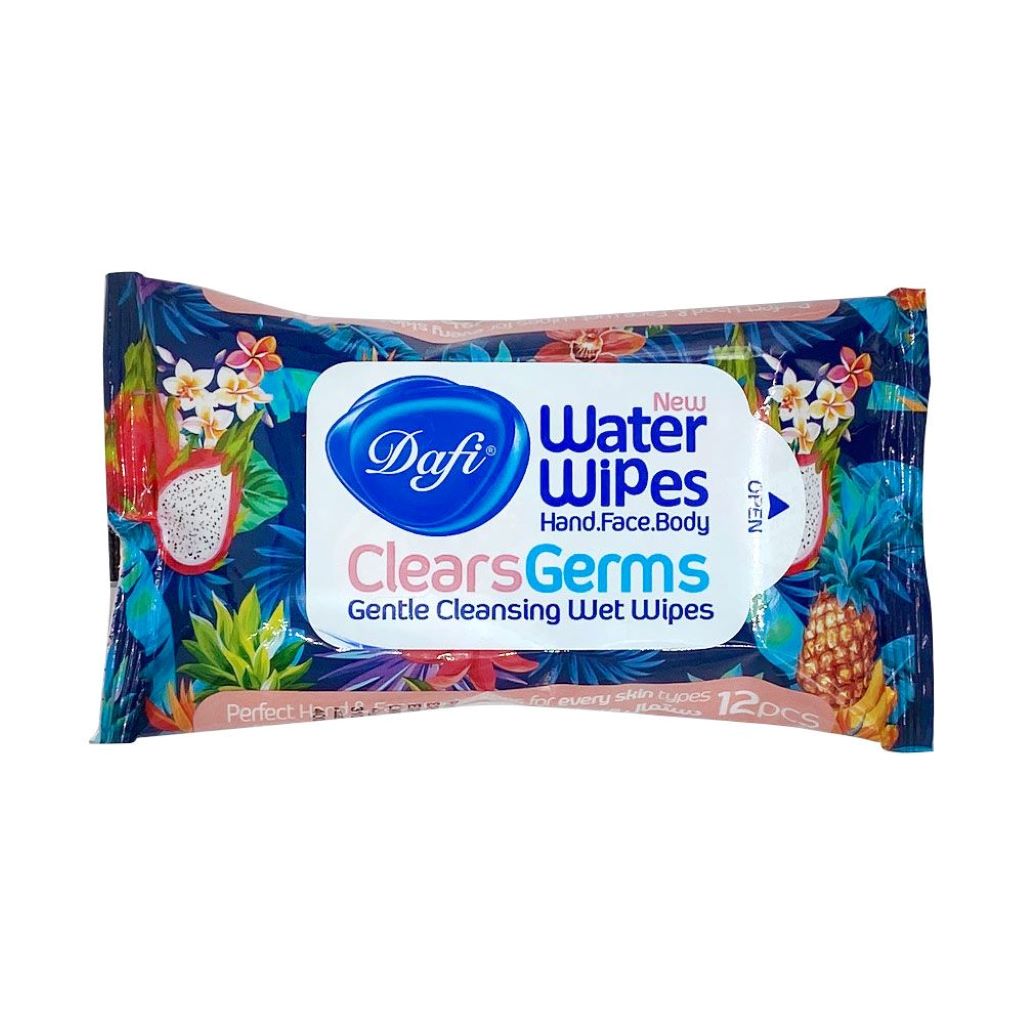 دستمال مرطوب پاک کننده دست و صورت 12 برگ دافی دستمال مرطوب پاک کننده دست و صورت 12 برگ دافی