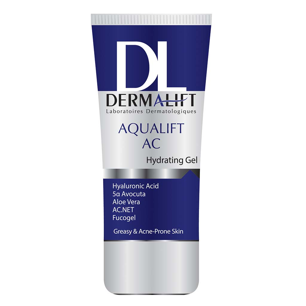 ژل-آبرسان-پوست-های-چرب-و-جوشدار-درمالیفت کرم ژل آبرسان آکوالیفت پوست چرب و جوشدار 50ml برند درمالیفت