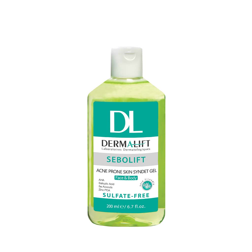 ژل-شستشوی-غیرصابونی-پوست-های-چرب-و-جوشدار-درمالیفت ژل شستشوی غیرصابونی پوست چرب و جوشدار سبولیفت 200ml برند درمالیفت