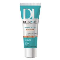 کرم مرطوب کننده رنگی پوست چرب هیدرالیفت ای سی برند درمالیفت بژ روشن