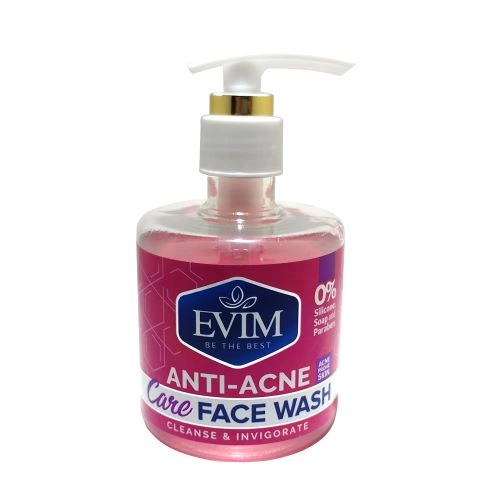 Evim Face Wash Anti Acne For Oily And Combination Skin 250ml فیس واش آنتی آکنه و ضد جوش ایویم 250ml