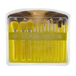 ست براش 12 عددی مدل Huda Fashion رنگ زرد