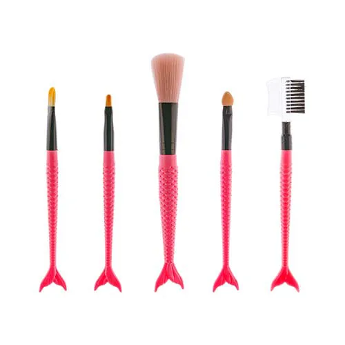 makeup pink brush bzoya 5pcs ست براش 5 عددی bozya رنگ صورتی