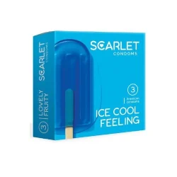 کاندوم میوه ای تاخیری اسکارلت 3عددی ICE COOL FEELING