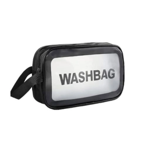 Black Wash Bag Makeup Case کیف لوازم آرایش زنانه واش بگ مشکی