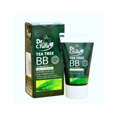 _Farmasi Dr C.Tuna Tea Tree Bb Cream 50 ml Light To Medium بی بی کرم ارگانیک فارماسی مدل Tea Tree حجم 50ML