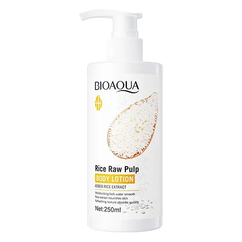 bioaqua-rice-raw-pulp-lotion-120ml لوسیون بدن برنج بیوآکوا 120ml