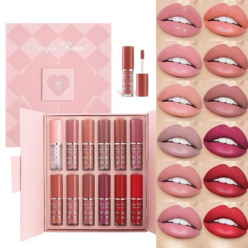 dragon-liquid-lipstick-12pcs-set پک ۱۲ عددی رژ لب مایع دراگون