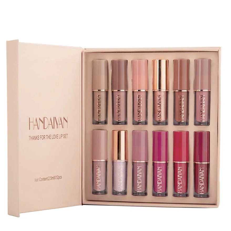 handiyan-liquid-lipstick-12pcs-set پک ۱۲ عددی رژ لب مایع هندیان