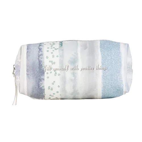 zibet-blue-gray-miracle-cosmetic-bag کیف آرایشی مکعبی زیبت میراکل آبی طوسی fill yourself with positive things