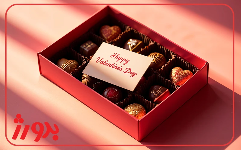 جعبه شکلات برای ولنتاین خوبه