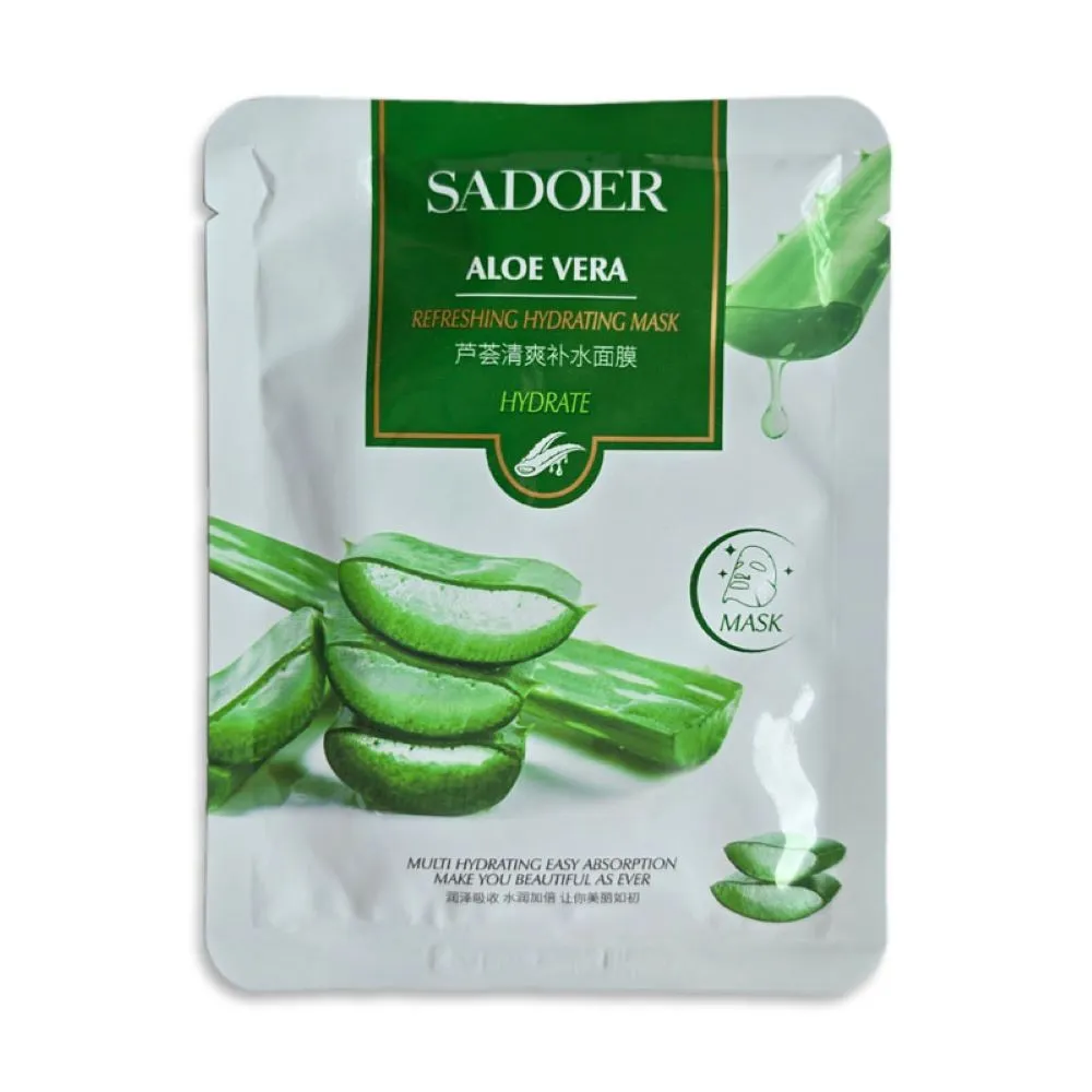Aloe Vera skin care mask sadoer ماسک ورقه ای آلوئه ورا سادور