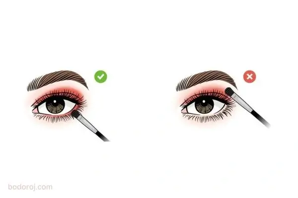 نادیده گرفتن سایه زیر چشم