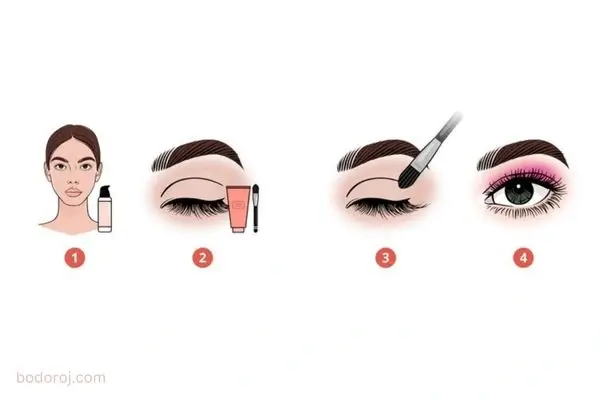 زدن آرایش چشم قبل از فونداسیون