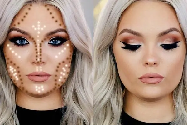 عکس مربوط به اموزش کانتورینگ صورت با کیفیت بدون بکگراند اموزش کانتورینگ صورت