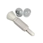 ست براش آرایشی استوانه رنگ سفید 4 عددی