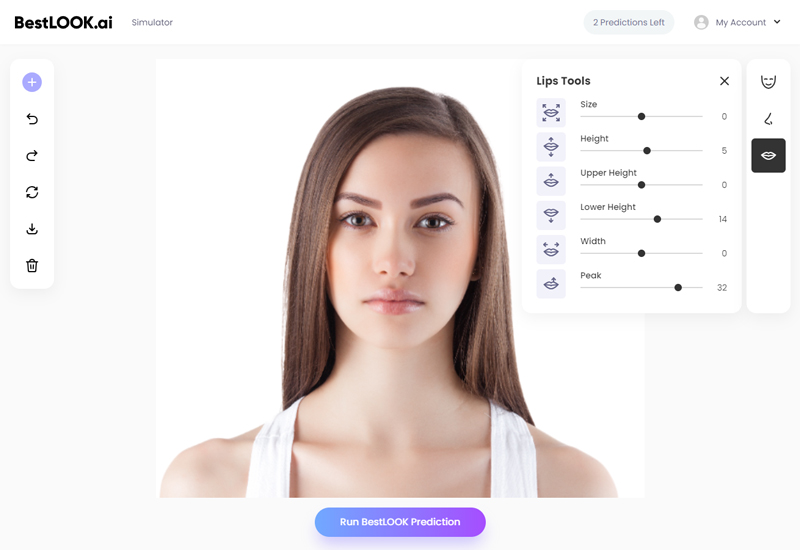 برنامه شبیه سازی جراحی زیبایی با هوش مصنوعی bestlookai