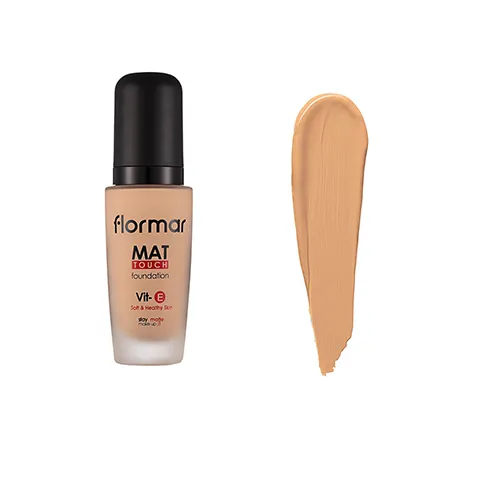 Flormar mat touch foundation Natural pastelle M321 کرم پودر فلورمار مات تاچ رنگ Natural pastelle شماره M321