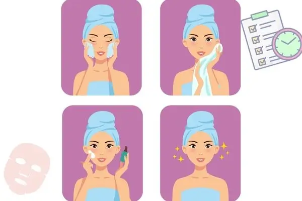 عکس مربوط به مراقبت از پوست کره ای با کیفیت بدون بکگراند روتین پوست کره ای چیست