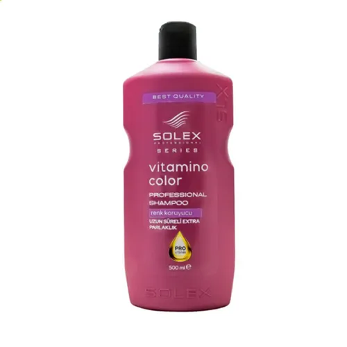 Solex pro-vitamin shampoo for dyed hair شامپو سولکس پرو ویتامین موهای رنگ شده vitamino color