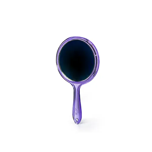 Purple Handheld Makeup Mirror آینه آرایشی دسته دار رنگ بنفش