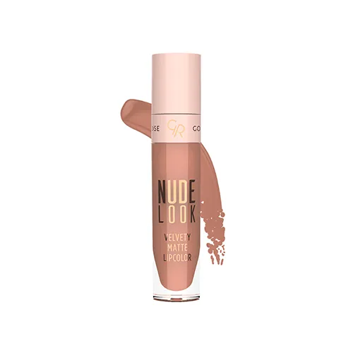 golden rose liquid lip stick nude look Just Nude 01 رژ لب مایع گلدن رز Nude Look رنگ Just Nude کد 01