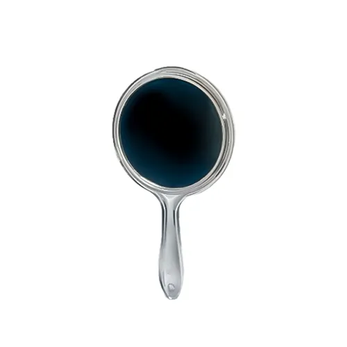 white Handheld Makeup Mirror آینه آرایشی دسته دار رنگ سفید