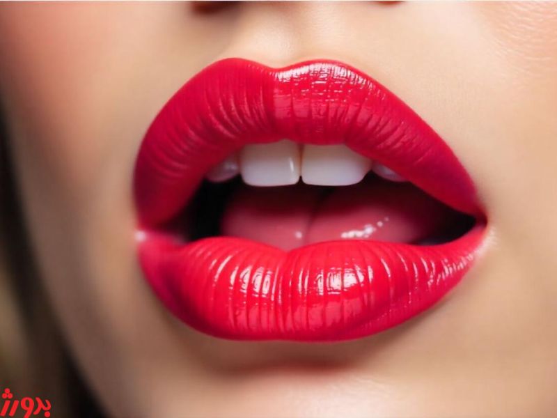 عکس مربوط به رژلب مایع با کیفیت بدون بکگراند اثر و نتیجه رژ مایع بر لب