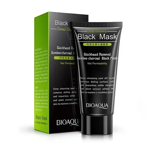 Bioaqua Bamboo Charcoal Black Mask ماسک صورت بیوآکوا زغال فعال و بامبو