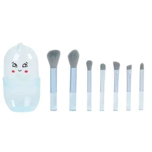 Blue Chick Makeup Brushes Piece 7 ست براش 7 عددی طرح باکس جوجه رنگ آبی