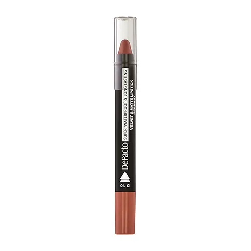 Defacto Super Waterproof Lipstick D010 رژ لب مدادی دیفکتو ضد آب شماره D010